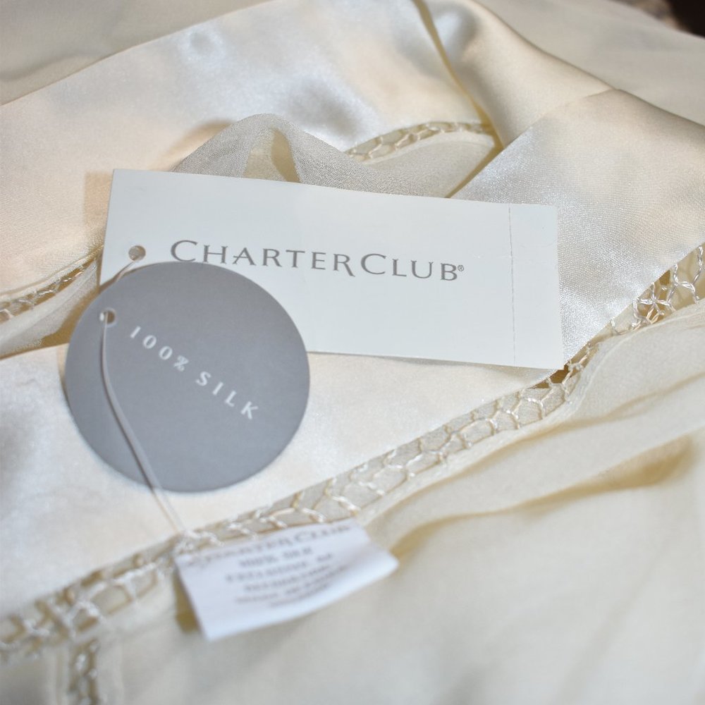 Charter Club Women's 100% Silk Scraf NWT - Picture 6 of 10